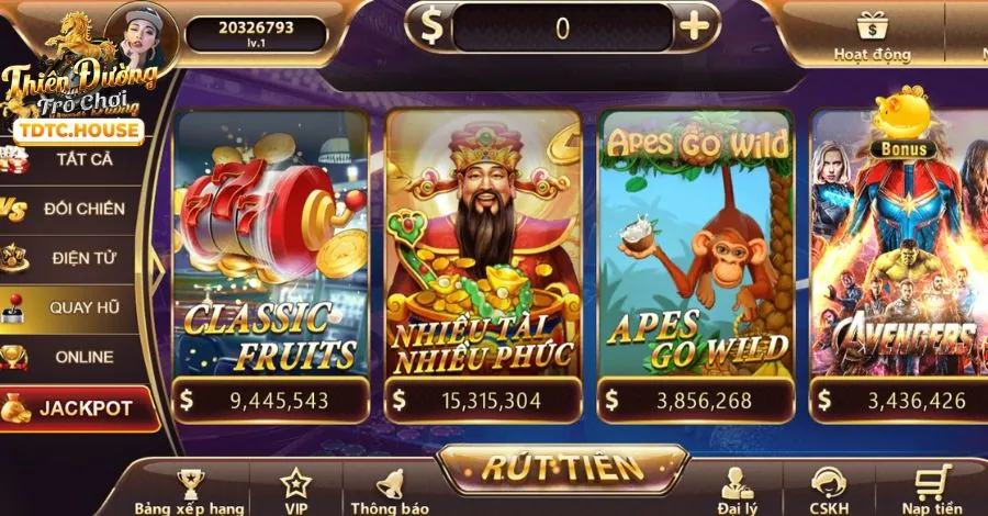 Hình ảnh các trò chơi Nổ Hũ và Slot Game